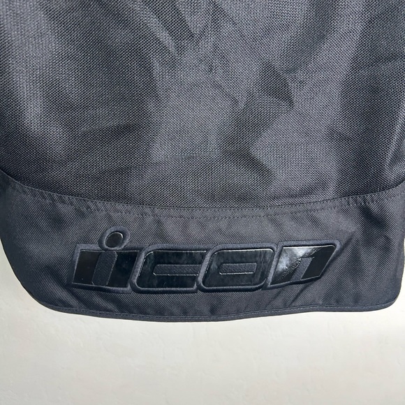 ICON Motorcycle Jacket Holigan Stealth Black Size 2XL Like New - Picture 12 of 14